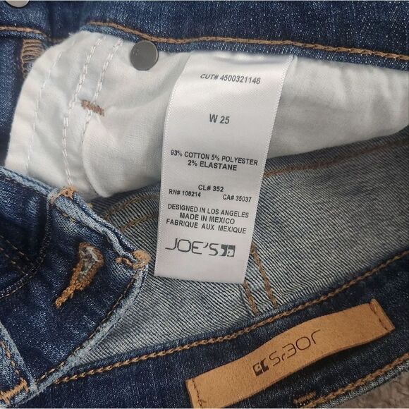 Joe's Jeans Icon Blondie Maeve Skinny Ankle Raw Hem Blue Size 25 - Picture 6 of 6